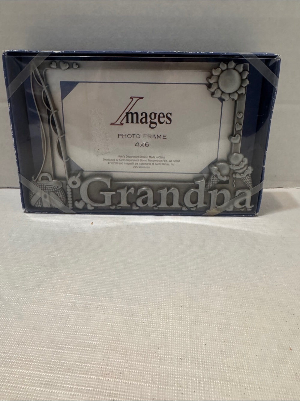 GRANDPA Metal Picture Frame New In Package. 4x6 Photos Kohl’s Department Store